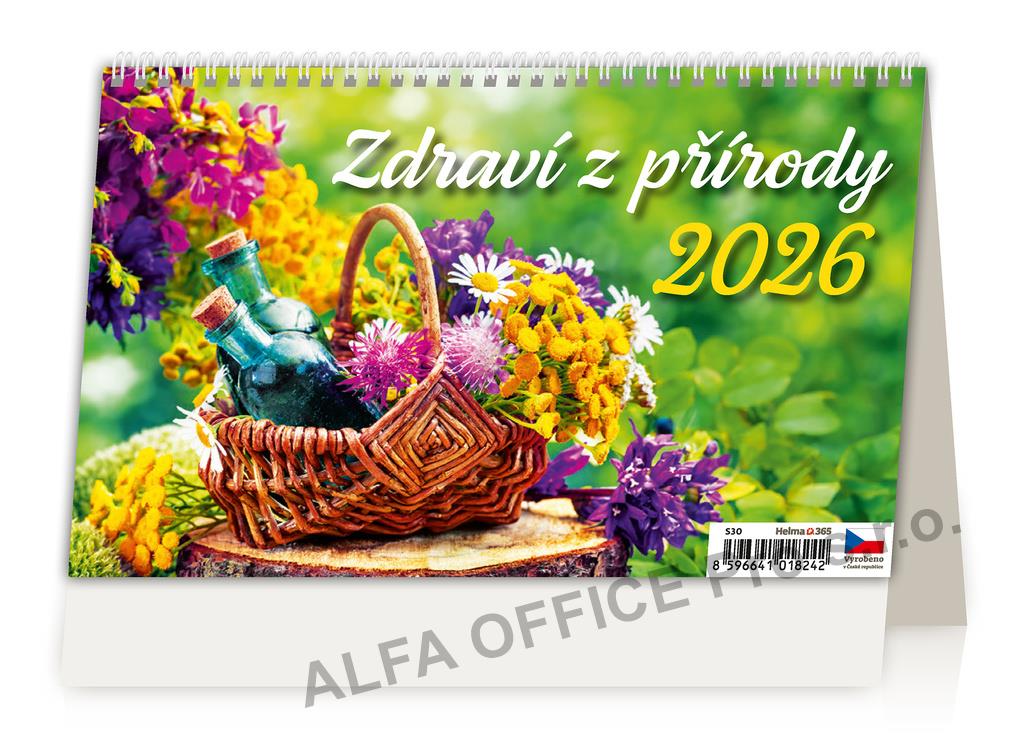 Kalendář stolní čtrnáctidení - Zdraví z přírody / S30