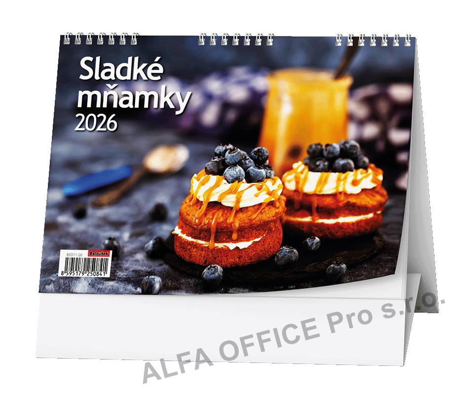 Kalendář stolní obrázkový - Sladké mňamky / BSD11
