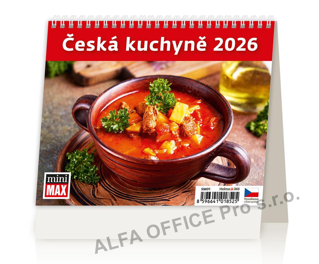 Kalendář stolní MINI - Česká kuchyně / SM01