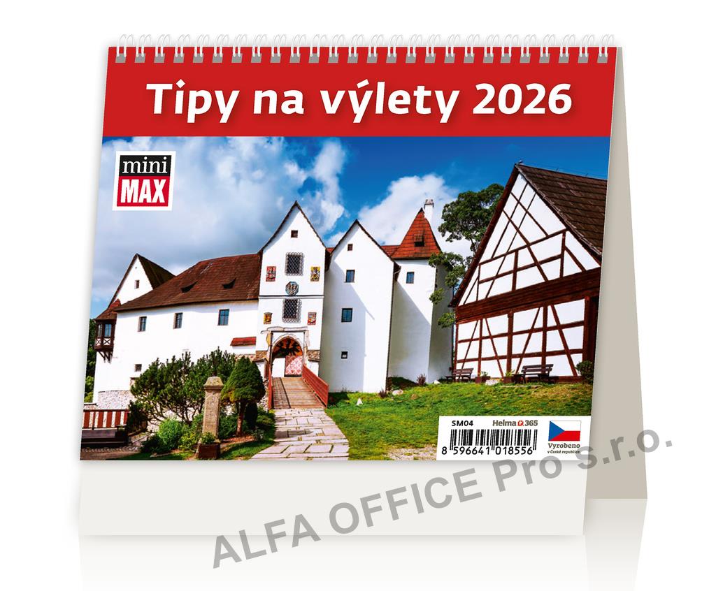 Kalendář stolní MINI - Tipy na výlety / SM04