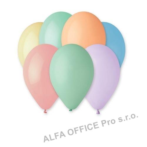 Balónek nafukovací 26 cm pastelový / 100 ks / Pastel mix