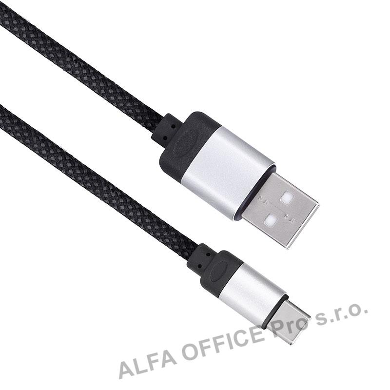Kabel nabíjecí magnetický - USB 2.0 A a USB-C / 1 m