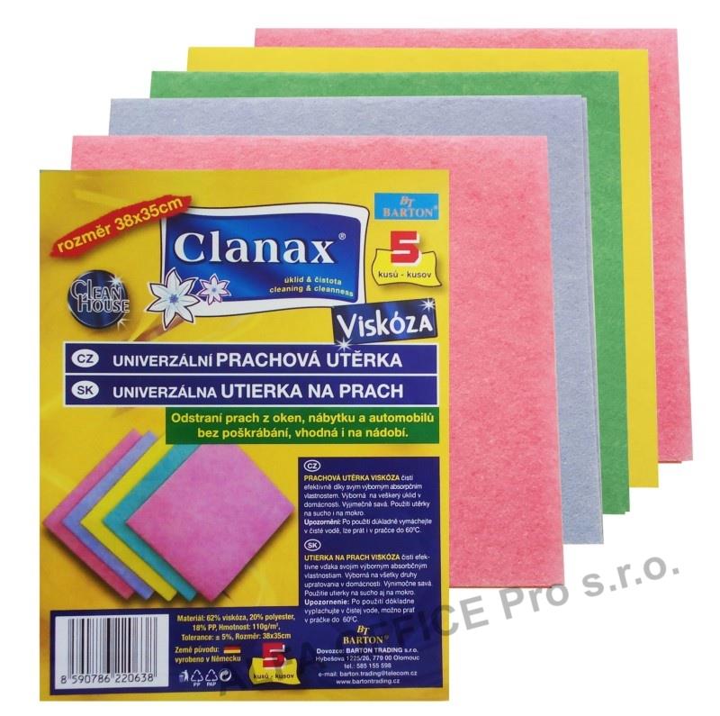 Univerzální utěrky Clanax - 35 x 38 cm / 5 ks
