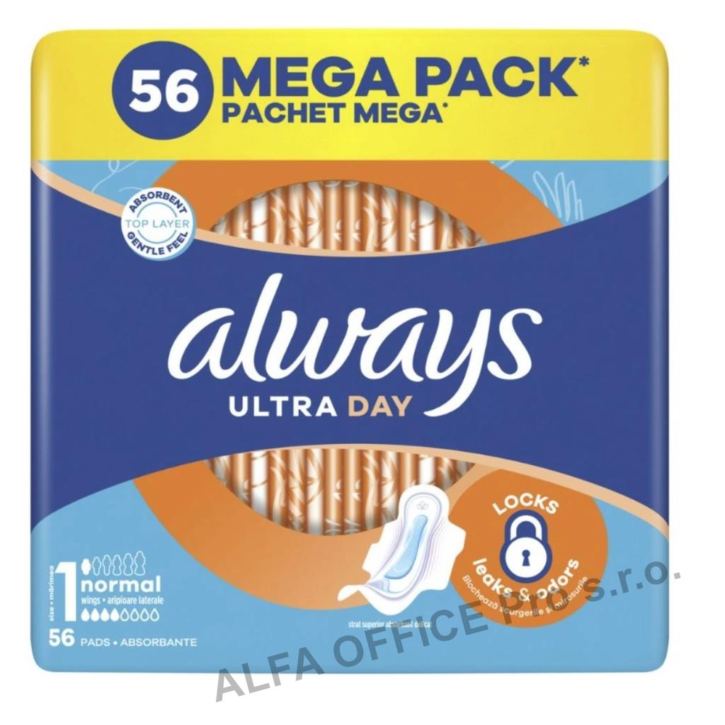 Always Ultra Day Normal dámské vložky - 56 ks
