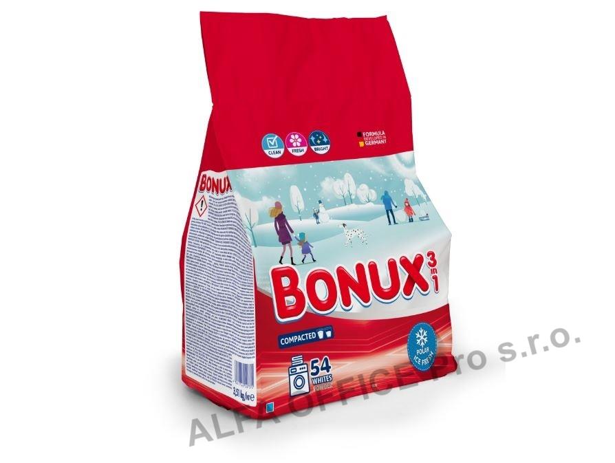Prací prášek Bonux White Polar Ice Fresh 3v1 - 54 PD / 3,51 kg