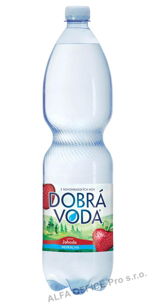Dobrá voda s příchutí - jahoda / neperlivá / 1,5 l
