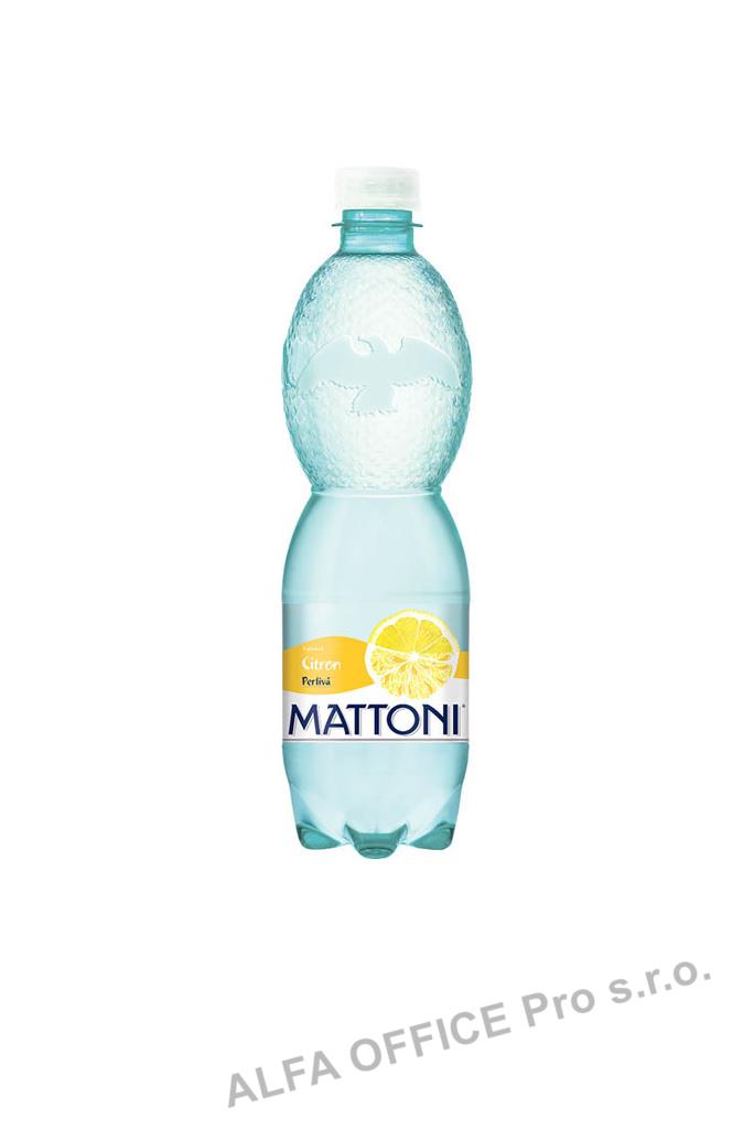 Minerální voda Mattoni citron / 0,5 l