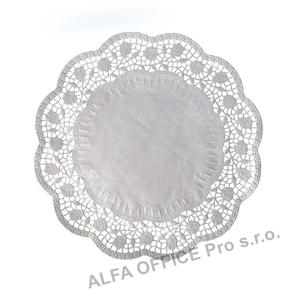 Dortová krajka - kulatá / průměr 32 cm / 6 ks