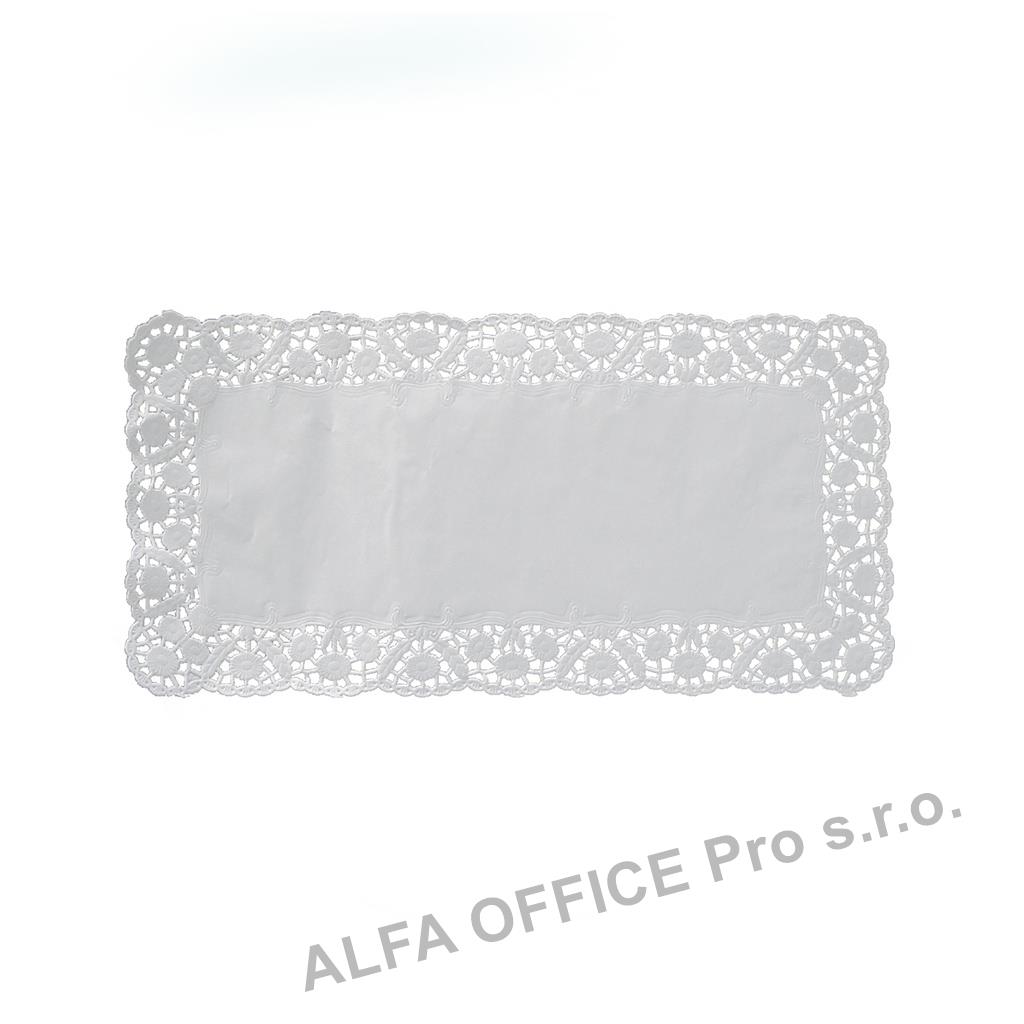 Dortová krajka - obdélník / 40 x 20 cm / 6 ks