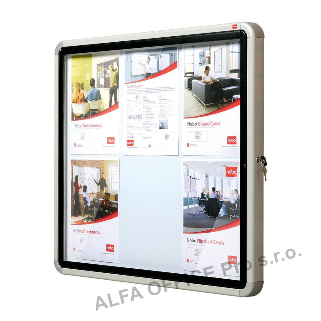 Vitrína venkovní / kov / 6xA4