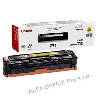 Canon originální toner CRG731, yellow, 1500str., 6269B002, Canon LBP-7100Cn, 7110Cw, MF 82