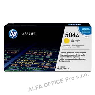 HP originální toner CE252A, yellow, 7000str., HP 504A, HP Color LaserJet CP3525