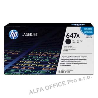HP originální toner CE260A, black, 8500str., HP 647A, HP Color LaserJet CP4025, CP4525