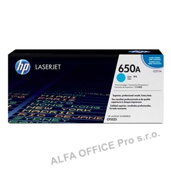 HP originální toner CE271A, cyan, 15000str., HP 650A, HP LaserJet CP5525n, CP5525dn, CP552