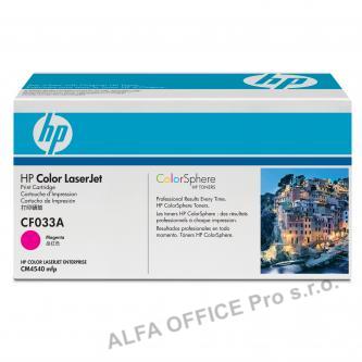 HP originální toner CF033A, magenta, 12500str., HP 646A, HP Color LaserJet CM4540, 4540f,