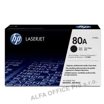 HP originální toner CF280A, black, 2700str., HP 80A, HP LaserJet Pro 400 M425, LJ Pro 400