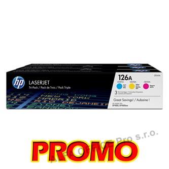 HP originální toner CF341A, CMY, 1000str., HP 126A, HP LaserJet+, N, 900g, 3ks