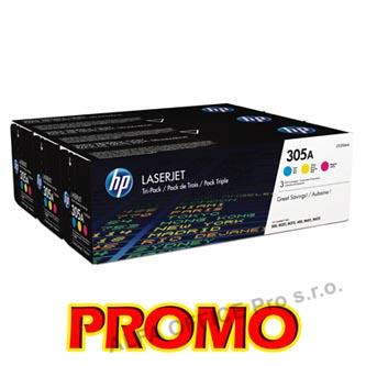 HP originální toner CF370AM, CMY, 7800 (3x2600)str., HP 305A, HP LaserJet+, N, 3x900g, 3ks