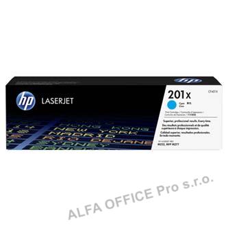 HP originální toner CF401X, cyan, 2300str., HP 201X, HP Color LaserJet MFP 277, Pro M252, 