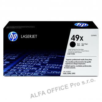 HP originální toner Q5949X, black, 6000str., HP 49X, high capacity, HP LaserJet 1320, 3390