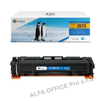  G&G kompatibilní toner s W2211X, cyan, 2450str., NT-PH2211XC, HP 207X, pro HP Co 