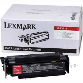  Lexmark originální toner 12A3715, black, 12000str., Lexmark X422 