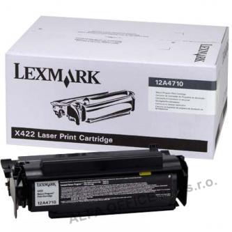  Lexmark originální toner 12A4710, black, 6000str., return, Lexmark X422 