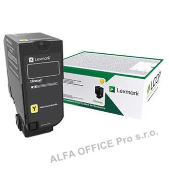  Lexmark originální toner 73B20Y0, yellow, 15000str., return, Lexmark CS827de, CX 