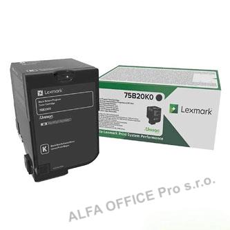  Lexmark originální toner 75B20K0, black, 13000str., return, Lexmark CS727de, CS7 