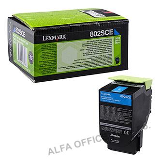  Lexmark originální toner 80C2SCE, cyan, 2000str., Lexmark CX310dn, CX310n, CX410 