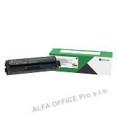  Lexmark originální toner C332HK0, black, 3000str., return, high capacity, Lexmar 