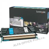  Lexmark originální toner C5240CH, cyan, 5000str., return, Lexmark C524 
