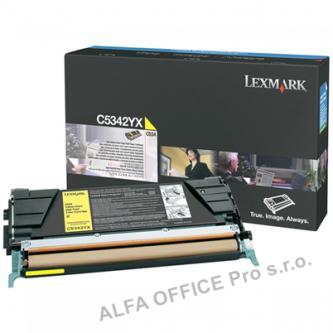  Lexmark originální toner C5342YX, yellow, 7000str., Lexmark C534x 