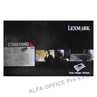  Lexmark originální toner C748H3MG, magenta, 10000str., C748, Lexmark C748de, C74 