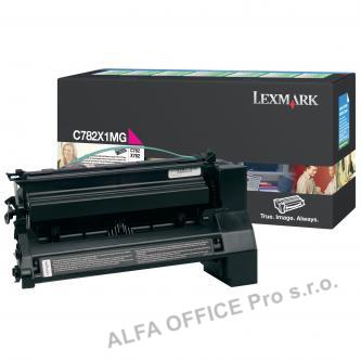  Lexmark originální toner C782X1MG, magenta, 15000str., return, Lexmark C782 