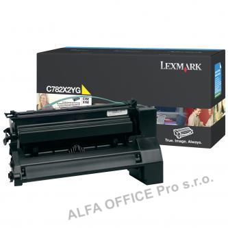  Lexmark originální toner C782X2YG, yellow, 15000str., Lexmark C782 