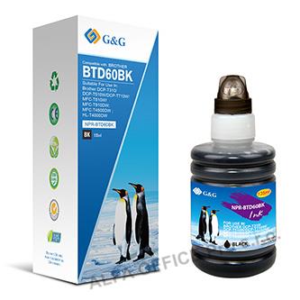  G&G kompatibilní ink s BTD60BK, black, 6500str., NPR-BTD60BK, pro Brother DCP T3 