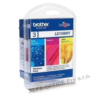 Brother originální ink LC-1100HYRBWBP, cyan/magenta/yellow, 3x750str., Brother DCP-6690CW,