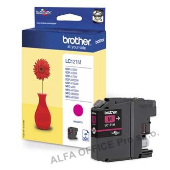 Brother originální ink LC-121M, magenta, 300str., Brother DCP-J552DW,  MFC-J470DW