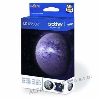 Brother originální ink LC-1220BK, black, 300str., Brother DCP-J925 DW