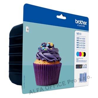 Brother originální ink LC-123VALBP, CMYK, 4*600str., Brother MFC-J4510 DW