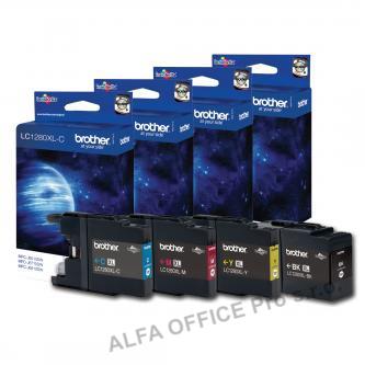 Brother originální ink LC-1280XLVALBP, CMYK, 2400/3x1200str., high capacity, Brother MFC-J