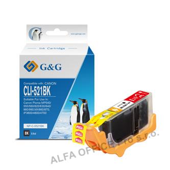  G&G kompatibilní ink s CLI521BK, black, 8.4ml, NP-C-0521BK, 2933B001, pro Canon 