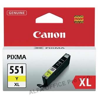 Canon originální ink CLI551Y XL, yellow, 11ml, 6446B001, high capacity, Canon PIXMA iP7250