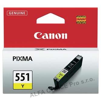 Canon originální ink CLI551Y, yellow, 7ml, 6511B001, Canon PIXMA iP7250, MG5450, MG6350, M