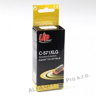 UPrint kompatibilní ink s CLI571GY XL, grey, 300str., 11ml, C-571XLGY, high capacity, pro 