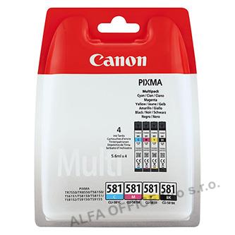 Canon originální ink CLI581 CMYK Multi Pack, CMYK, blistr, 4*5,6ml, 2103C005, Ca