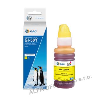  G&G kompatibilní ink s GI-50 Y, yellow, 7700str., NPR-CGI50Y, pro Canon PIXMA G5 