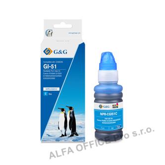  G&G kompatibilní ink s 4546C001, cyan, 7700str., NPR-CGI51C, pro Canon PIXMA G15 