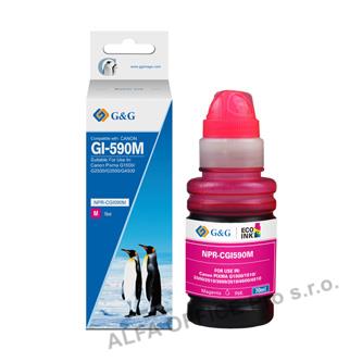  G&G kompatibilní ink s GI-590 M, magenta, 7000str., NPR-CGI590M-70ml, pro Canon 